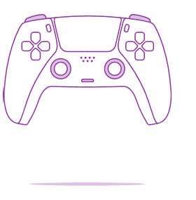 Illustration of a gaming console
