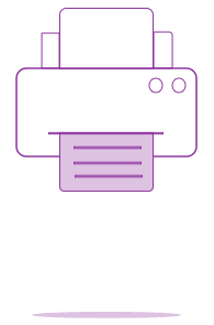 Illustration of a printer
