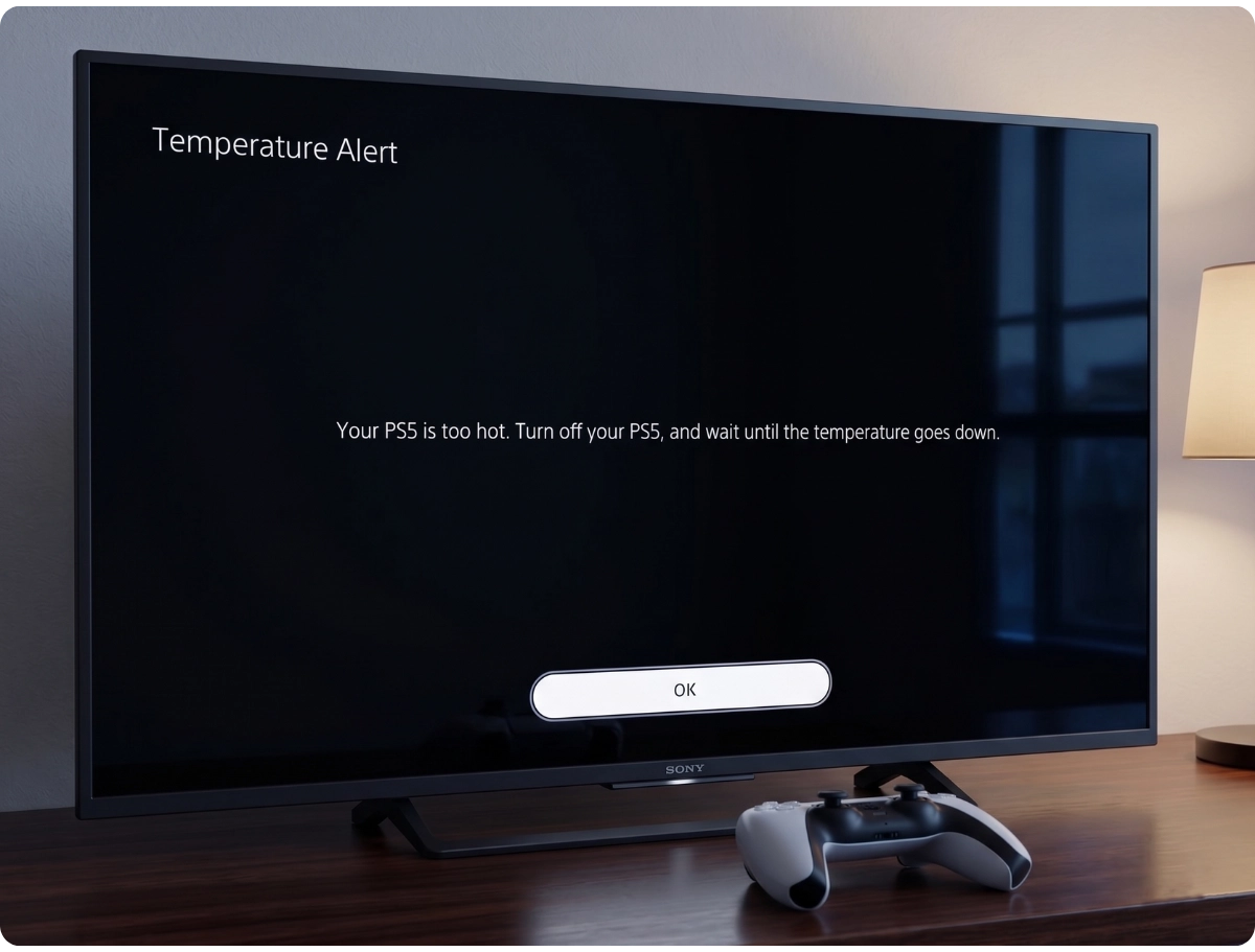 PS5 overheating warning