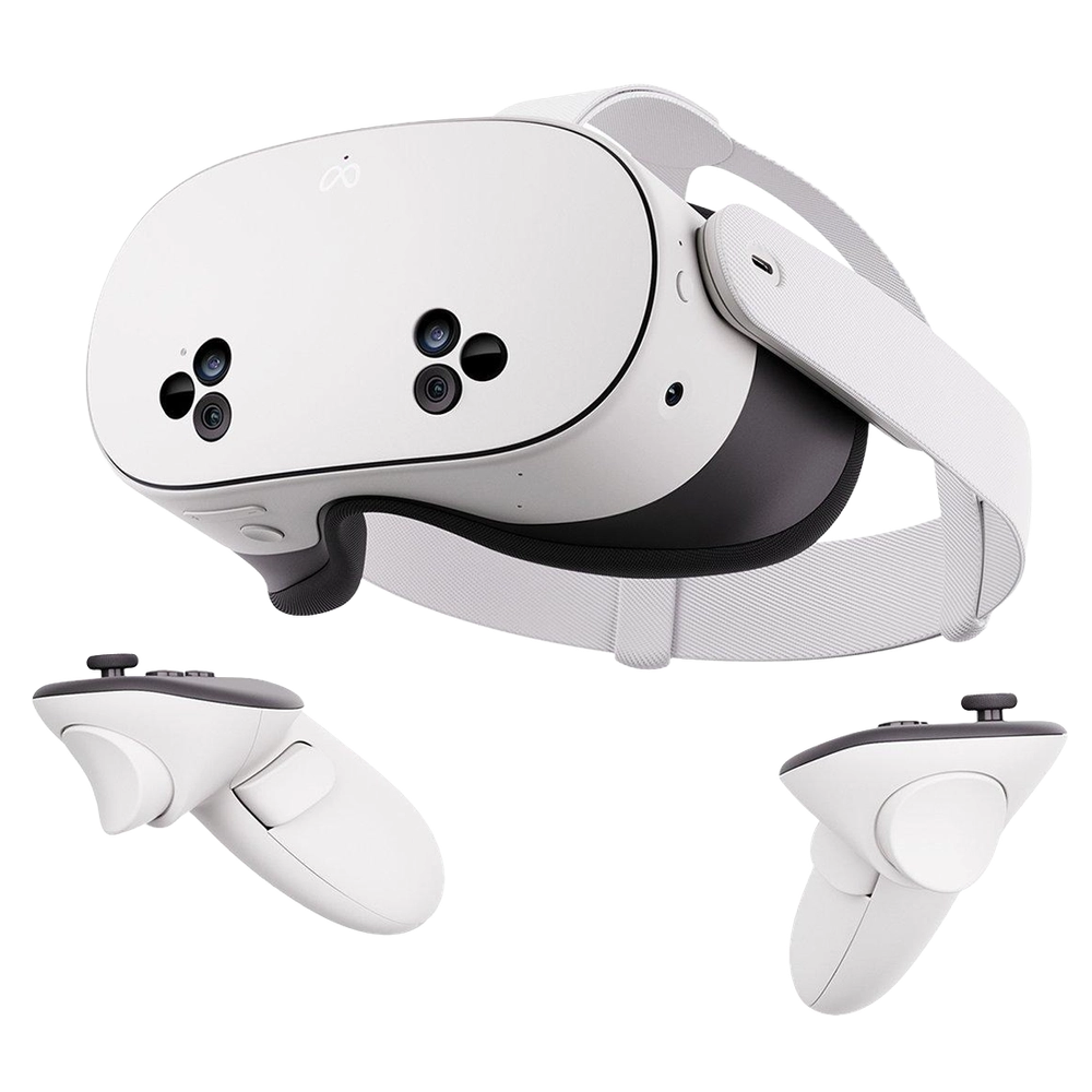 Meta Quest VR headset and controllers